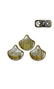 Ginko Leaf Beads 7.5x7.5mm Black diamond Rembrandt